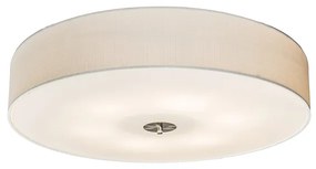 Lampada da soffitto rustica bianca 70 cm - Drum Jute