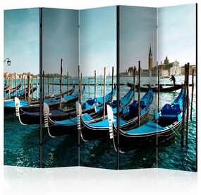 Paravento  Gondolas on the Grand Canal, Venice II [Room Dividers]  Colore Verde, Dimensioni e Misure 225x172