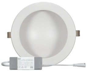 Faro LED da incasso Rotondo Luce INDIRETTA 20W Foro Ø155mm Colore  Bianco Naturale 4.000K