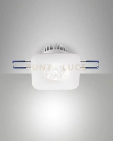 Sigma system incasso bianco quadrato fisso a led 7w 3000k 800lm ip40