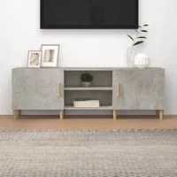 Mobile Porta TV Grigio Cemento 150x30x50cm in Legno Multistrato 812622