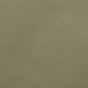 Parasole a Vela in Tela Oxford Quadrato 6x6 m Beige