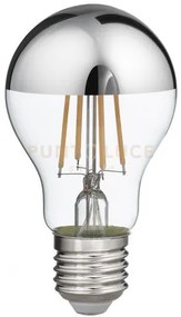 Gla300a- lampadina attacco e27 vetro specchiato argento d.6cm 2700k...