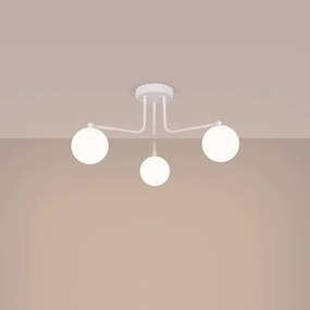 Sollux SL.1659 - Lampadario a sospensione con supporto rigido ASTRAL 3xG9/8W/230V bianco