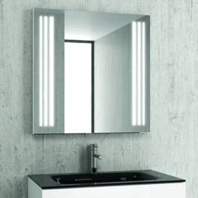 Kamalu - Specchio bagno 100x75 illuminazione led modello KAM-1391B