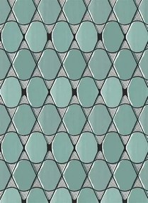 Geometrische Tapete L'Illusion von Nobilis - SLN43