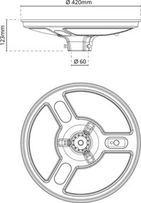 Lampione LED Solare da Giardino 2000 lumen IP65 CCT Bianco Variabile Colore Bianco Variabile CCT