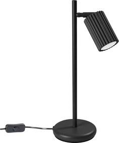 Lampada da tavolo nera (altezza totale 43 cm) Gleam – Sollux