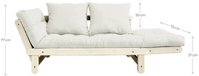Divano variabile Naturale Chiaro/Verde Oliva Beat - Karup Design