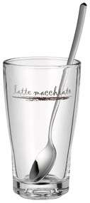 WMF - Set 6 bicchieri e cucchiaini latte macchiato CLEVER & MORE