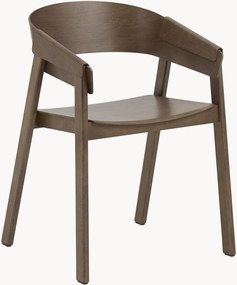 Sedia da pranzo in legno con braccioli Cover