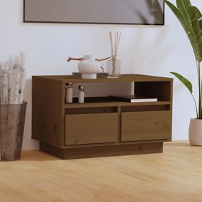Mobile Porta Tv Ambra 60x35x37 Cm İn Legno Massello Di Pino /