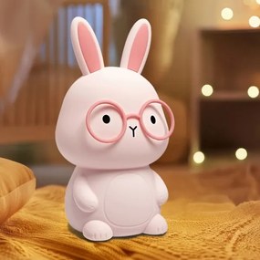 Lampada LED RGBW dimmerabile per bambini FLORKA LED/1W/5V USB 1200mAh rosa