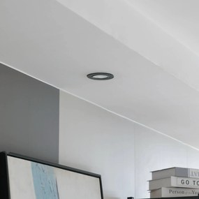 Arcchio LED downlight Zarik nero, 3.000K