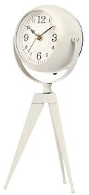 Orologio da Tavolo Tripode Bianco Metallo 12 x 30 x 12 cm (4 Unità)