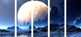 Quadri 5 pezzi – Paesaggio fantastico