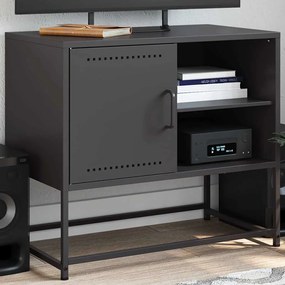 Mobile Tv Nero 68x39x60,5 Cm İn Acciaio /