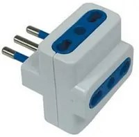 20pz adattatore triplo 2p+t bianco - spina 16a prese 10/16a bianco fer31905