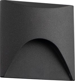 Kanlux 39128 - Lampada per scale a LED EXIN LED/2,5W/230V 3000K IP65 antracite squadrata