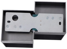 Applique moderna in metallo canna di fucile 2 luci - Transfer Double