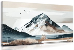 Stampa su tela – Montagne pittoresche in stile scandinavo