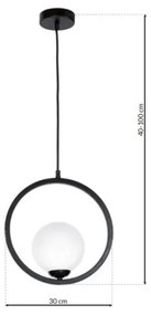 Lampadario a sospensione con filo BOSTON 1xE14/40W/230V