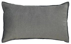 Kave Home - Fodera cuscino Elea 100% lino grigio scuro 30 x 50 cm