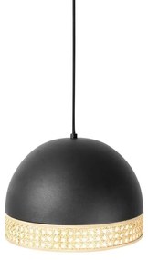 Lindby - Lonnaris Lampada a Sospensione Black/Nature Lindby