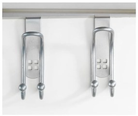 Set di 2 ganci per porte in argento Gancio per porta - Wenko