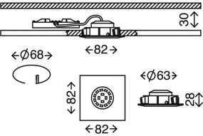 Briloner 7210-036 - SET 3x Lampada LED da incasso ATTACH LED/5W/230V IP23 bianco