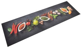 Tappeto Da Cucina Lavabile Spezie 45x150 Cm Velluto /