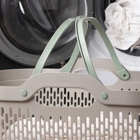 Cesta per il bucato marrone chiaro in plastica 45 l – Addis