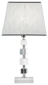 Lampada da tavolo LIVIA in cristallo Bianco 33x63 cm