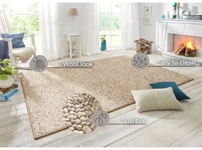 Tappeto beige-marrone 200 x 300 cm Wolly - BT Carpet