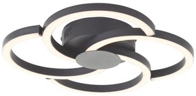 Brilliant - Plafoniera LED FICO LED/22W/230V diametro 34 cm nero