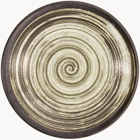 Set di 6 piatti rotondi in gres Asashio