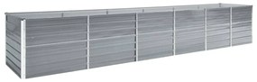Letto Rialzato Giardino İn Acciaio Zincato 480x80x77 Cm Grigio /