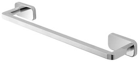 Portasciugamani a muro 45 cm in acciaio inox con doppio fissaggio