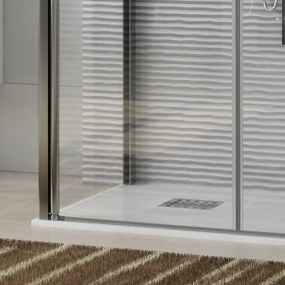 Kamalu - Box doccia tre lati 70x90x70 doppia porta saloon modello K3-SALOON