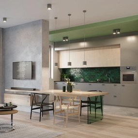 Plafoniera da soffitto in acciaio 2xGU10 ORBIS 2 in Alluminio