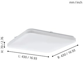 Eglo 97876 - Plafoniera LED FRANIA LED/33,5W/230V