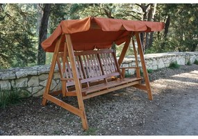 Altalena da giardino in legno marrone Luisa - Rojaplast