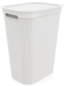 Cesto per biancheria in plastica bianca 50 l Brisen - Rotho