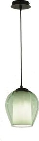 Lampada sospensione D20 cm - vetro soffiato Verde BONNIE MOD1