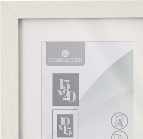 Cornice bianca verticale con sostegno/da appendere 17,5x22,5 cm Sencillo – Casa Selección