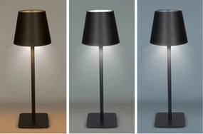 Solight WO69-B - Lampada da tavolo LED ricaricabile dimmerabile a sfioramento LUCCA LED/3,7V 2000 mAh nera