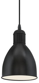 Eglo 55243 - Lampada a sospensione PRIDDY su cavo 1xE27/60W/230V, nera