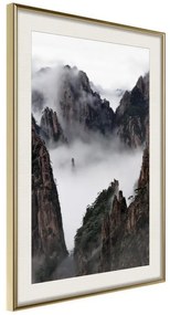 Poster  Misty Valley  Cornice Quadri Cornice d'oro con passe-partout, Larghezza x Altezza Home decor 20x30