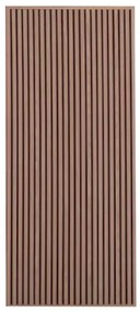 Anta per porta scorrevole FONIC in legno massello nero e rovere chiaro L 92 x H 215 cm reversibile