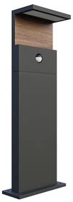 Lampada da esterno a LED con sensore NATURA LED/12W/230V 4000K IP54 marrone/antracite